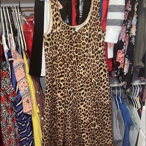Torrid Leopard Print Skater dress with pockets